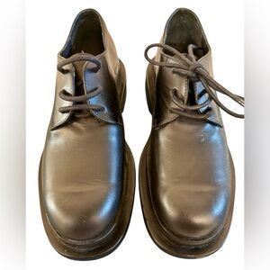 Paloma Barcelo Black Leather Oxfords